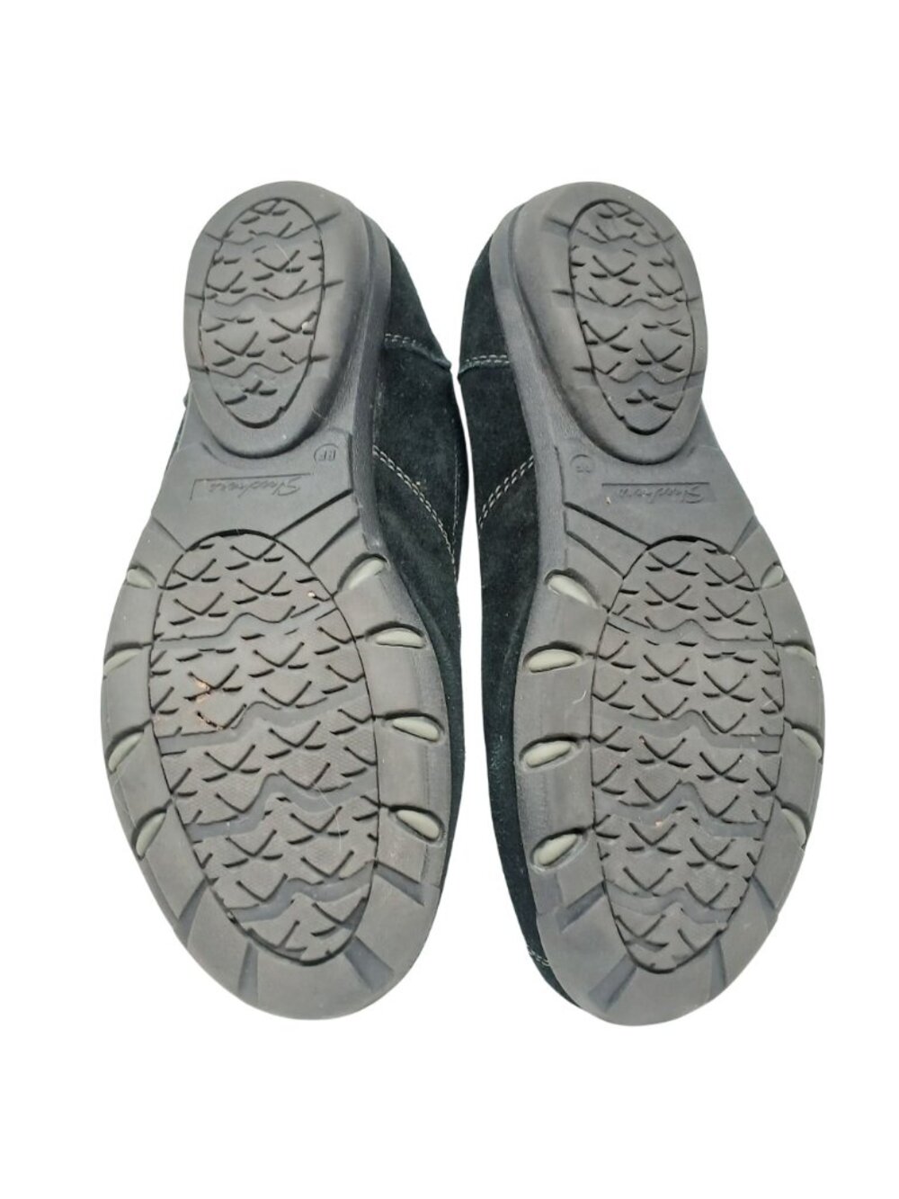 Skechers Relaxed Fit Black Suede Slip-On Womens Flats Size 9 Comfort Shoes #7-9 - Picture 6 of 13